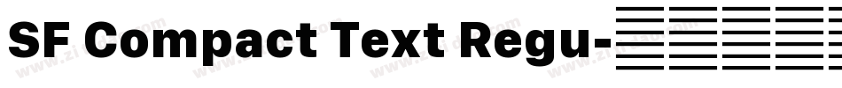 SF Compact Text Regu字体转换